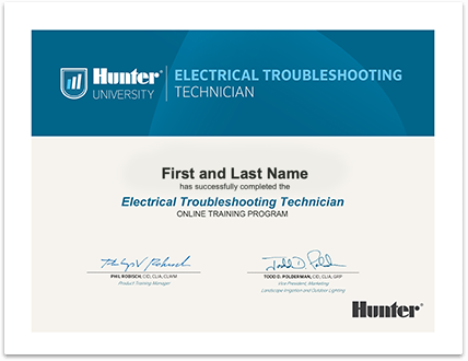 Electrical Troubleshooting Technician Certificate
